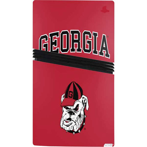 University of Georgia Bulldogs Logo PS5 Pro Console Skin